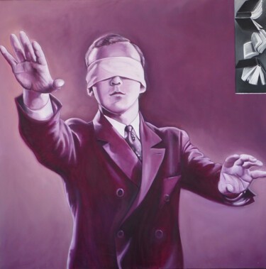 Картина под названием "Epistemology" - Peter Illig, Подлинное произведение искусства, Масло Установлен на Деревянная рама дл…