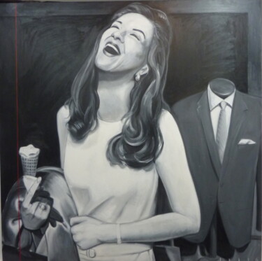 Картина под названием "Modern Love" - Peter Illig, Подлинное произведение искусства, Масло Установлен на Деревянная рама для…