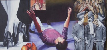 Pintura titulada "Conversion of Paul" por Peter Illig, Obra de arte original, Oleo Montado en Bastidor de camilla de madera