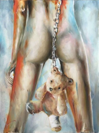 Картина под названием "Don't stop playing" - Ilya Nimo, Подлинное произведение искусства, Масло