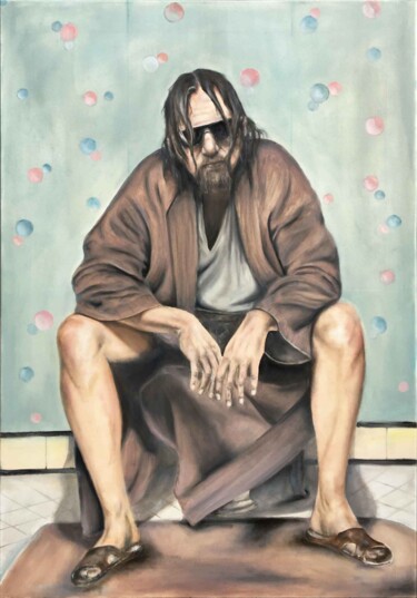 Картина под названием "The Big Lebowski" - Ilya Nimo, Подлинное произведение искусства, Масло