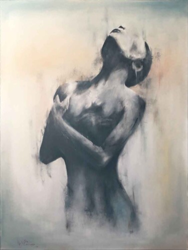 Картина под названием "Breath of air" - Ilya Nimo, Подлинное произведение искусства, Масло Установлен на Деревянная панель