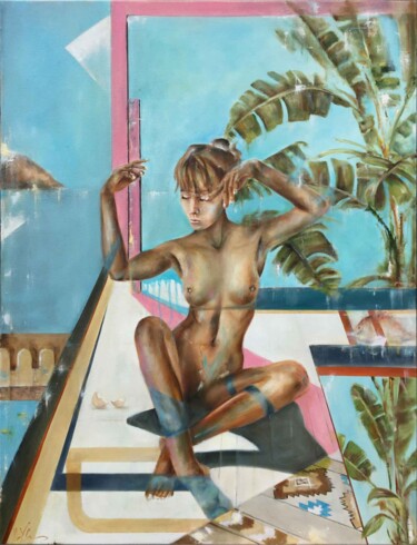Pintura titulada "Dreamings of The th…" por Ilya Nimo, Obra de arte original, Oleo Montado en Bastidor de camilla de madera