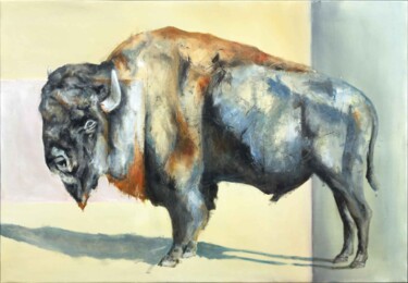 「Buffalo」というタイトルの絵画 Ilya Nimoによって, オリジナルのアートワーク, オイル