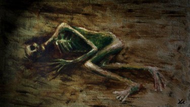 Painting titled "Dead" by H.I.Räsänen, Original Artwork