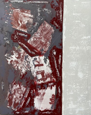 Картина под названием "Композиция №4" - Илья Кисон, Подлинное произведение искусства, Акрил Установлен на Деревянная рама дл…