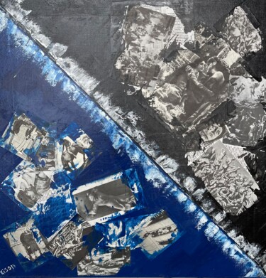 Картина под названием "Геометрия жизни #2" - Илья Кисон, Подлинное произведение искусства, Акрил Установлен на Деревянная ра…