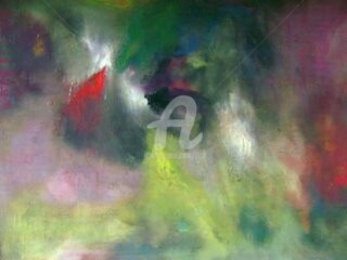 Painting titled "Seule l'explosion i…" by Iloa, Original Artwork, Acrylic