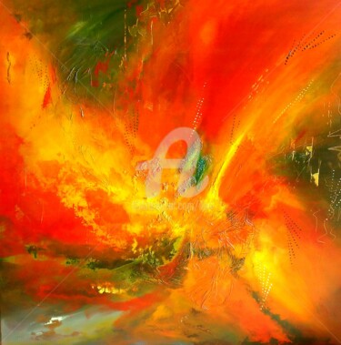 Картина под названием "Fusion" - Iloa, Подлинное произведение искусства, Акрил