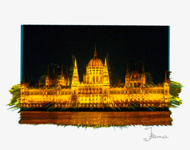 Digital Arts titled "Parlament Budapest" by Ilona Barna (Biphoto), Original Artwork, 3D Modeling