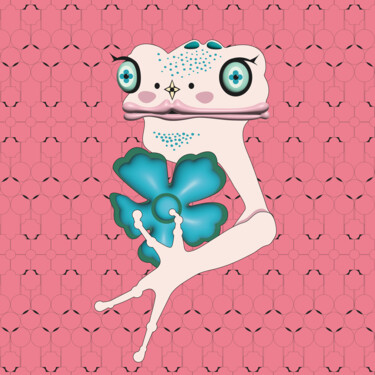 「Frog Mrs. 28」というタイトルのデジタルアーツ Ilona Matushkovaによって, オリジナルのアートワーク, 2Dデジタルワーク