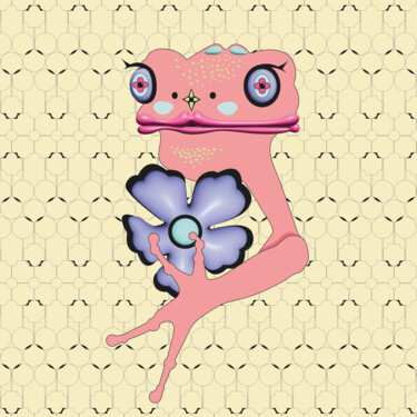 「Frog Mrs. 29」というタイトルのデジタルアーツ Ilona Matushkovaによって, オリジナルのアートワーク, デジタル絵画