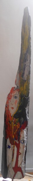 Peinture intitulée "Totem  11" par Jeanne Le Guen, Œuvre d'art originale, Acrylique