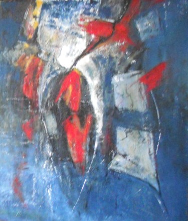 Malerei mit dem Titel ""  vers le futur  "" von Jeanne Le Guen, Original-Kunstwerk, Acryl