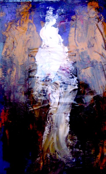 Painting titled "improvisation 3" by Jeanne Le Guen, Original Artwork, Acrylic