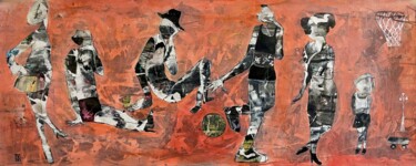 Картина под названием "The Odd Bunch" - Ilya Volykhine, Подлинное произведение искусства, Масло