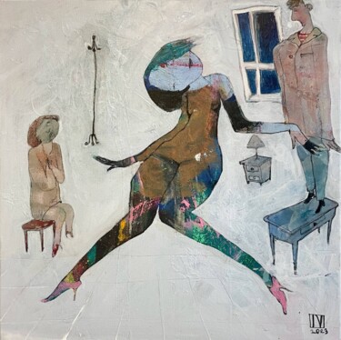 Ζωγραφική με τίτλο "Dance, Dance, Dance" από Ilya Volykhine, Αυθεντικά έργα τέχνης, Λάδι