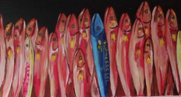 Peinture intitulée "Ja  dore plus" par Ilyogaelee, Œuvre d'art originale, Huile