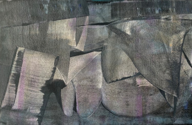 Peinture intitulée "60x40cm. |  Abstrac…" par Ilze Ergle-Vanaga, Œuvre d'art originale, Acrylique