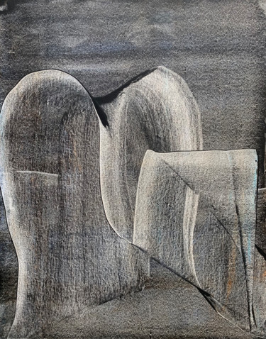Pintura intitulada "50x40cm. |  Abstrac…" por Ilze Ergle-Vanaga, Obras de arte originais, Acrílico