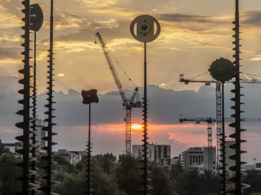 Photography titled "La grue de La Défen…" by Stéphane Maucci, Original Artwork