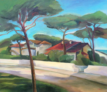 Pittura intitolato "Italy. Noon" da Irina Makarova, Opera d'arte originale, Olio