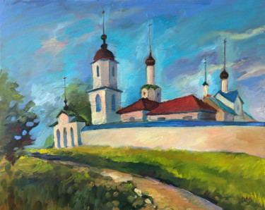 Peinture intitulée "Suzdal. Vasilievsky…" par Irina Makarova, Œuvre d'art originale, Huile