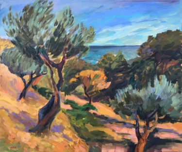 Painting titled "Italy. Gargano. Oli…" by Irina Makarova, Original Artwork, Oil