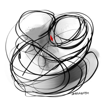 Digitale Kunst mit dem Titel "Love to me" von Imakeren, Original-Kunstwerk, 2D digitale Arbeit