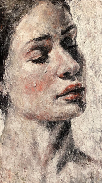 Pittura intitolato "BIRCH JUICE" da Margarita Ivanova, Opera d'arte originale, Olio Montato su Telaio per barella in legno