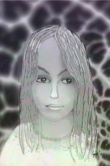 Digital Arts titled "Mélissa" by Yve'S, Original Artwork, 2D Digital Work