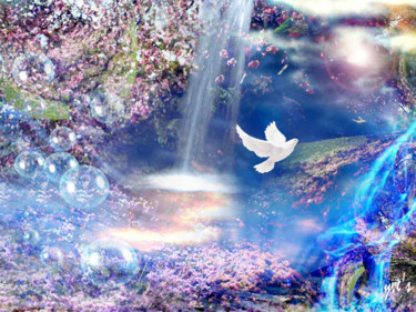 Paisible Arts numériques intitulée "Paisible" par Yve'S, Œuvre d'art originale, Photo montage