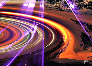 Digital Arts titled "Galaxie" by Yve'S, Original Artwork, 2D Digital Work