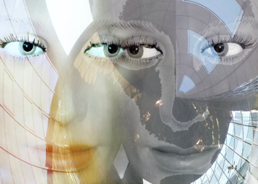 Arts numériques intitulée "Les yeux dans les y…" par Yve'S, Œuvre d'art originale, Travail numérique 2D