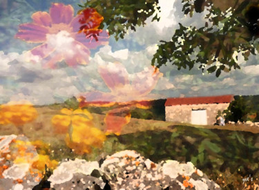 Arts numériques intitulée "Provençale" par Yve'S, Œuvre d'art originale, Travail numérique 2D