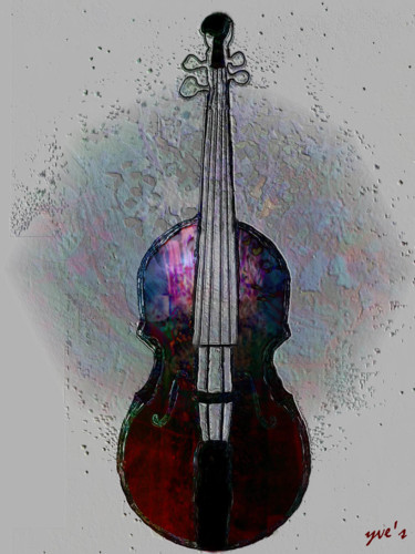 Digital Arts titled "Le violon" by Yve'S, Original Artwork, 2D Digital Work
