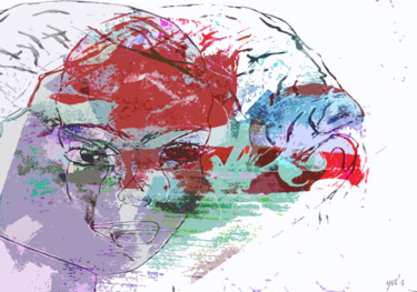 Digital Arts titled "Double face" by Yve'S, Original Artwork, 2D Digital Work