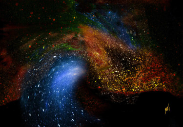 Grafika cyfrowa / sztuka generowana cyfrowo zatytułowany „Cosmos” autorstwa Yve'S, Oryginalna praca, 2D praca cyfrowa