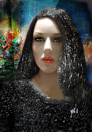 Digitale Kunst mit dem Titel "Numérina" von Yve'S, Original-Kunstwerk, 2D digitale Arbeit