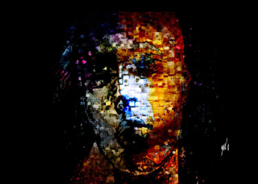Digitale Kunst mit dem Titel "Pixel 3" von Yve'S, Original-Kunstwerk, Fotomontage
