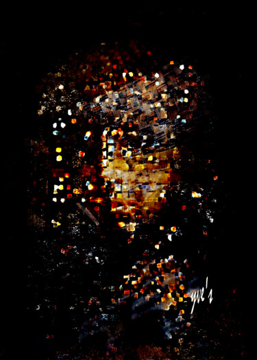 Arts numériques intitulée "Pixel 2" par Yve'S, Œuvre d'art originale, Travail numérique 2D