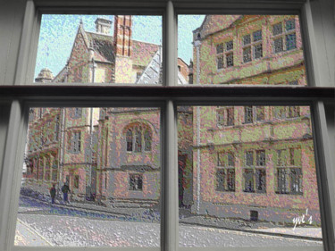 Arte digitale intitolato "Fenêtre sur rue 2" da Yve'S, Opera d'arte originale, Lavoro digitale 2D