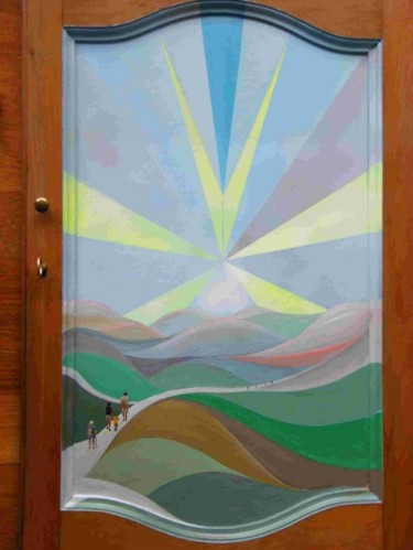 Pittura intitolato "THE DOOR di GIANPIE…" da Immagine&Poesia, Opera d'arte originale, Olio