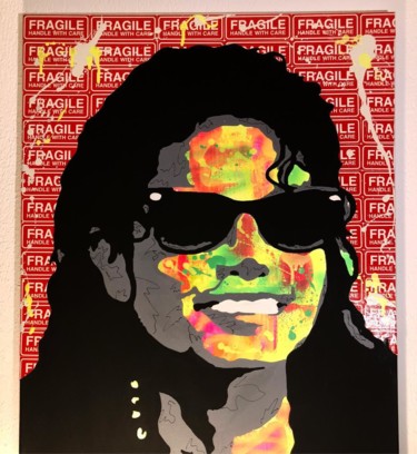 Painting titled "KING OF POP" by Arpe, Original Artwork