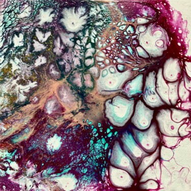 绘画 标题为“Bubbles 1/3” 由Imola Mihalecz, 原创艺术品, 丙烯