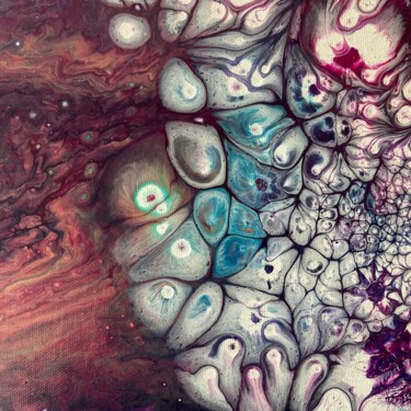 Картина под названием "Bubbles 2/3" - Imola Mihalecz, Подлинное произведение искусства, Акрил