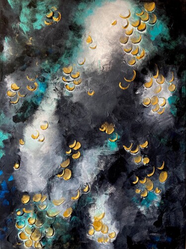 Картина под названием "Moonlight" - Imola Mihalecz, Подлинное произведение искусства, Акрил