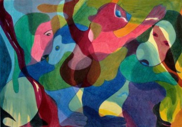 Peinture intitulée "VCD2012_MORA (48).J…" par Isabelle Mora-Roy, Œuvre d'art originale