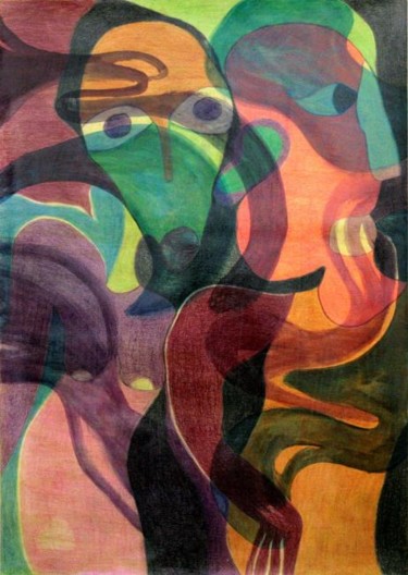 Peinture intitulée "VCD2012_MORA (63).J…" par Isabelle Mora-Roy, Œuvre d'art originale