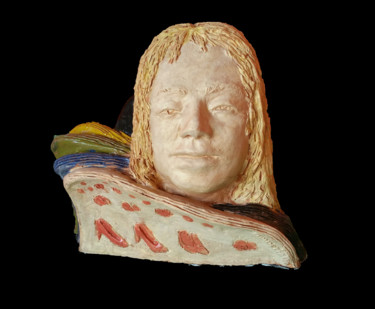 Sculpture intitulée "Scarpe rosse" par Michele Imperiale, Œuvre d'art originale, Terre cuite